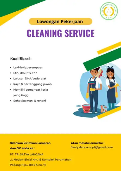 Lowongan Kerja Cleaning Service